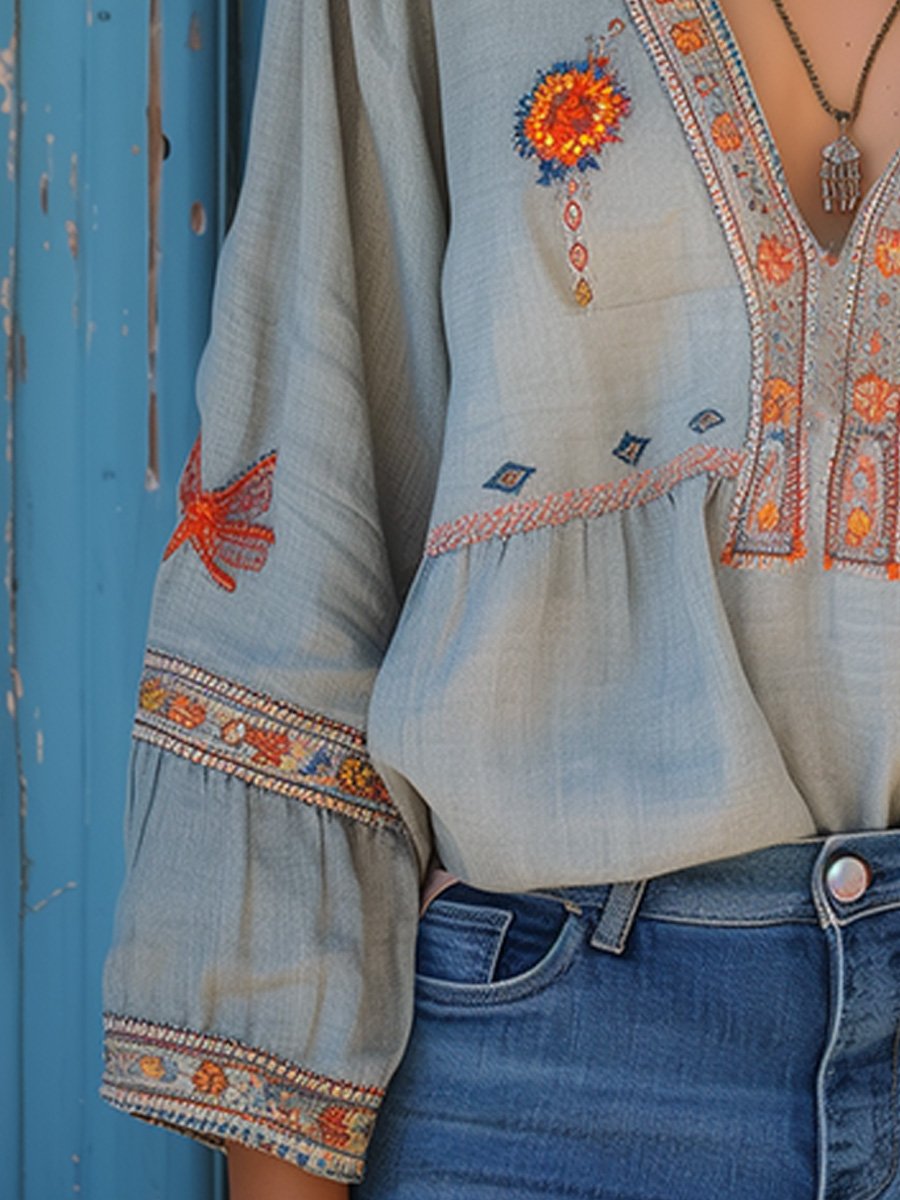 | Women’s Embroidered Blouse