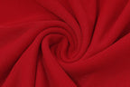 Long flared sleeve one shoulder ruffle flower applique mesh mini dress