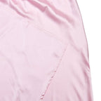 Ruched high slit satin round neck backless maxi dress  | Festival Outfits Women