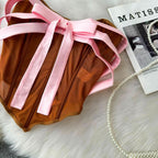Mesh corset bowknot tube top  | Festival Outfits Women