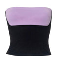 Contrast backless 2-way tube top  | Festival Outfits Women