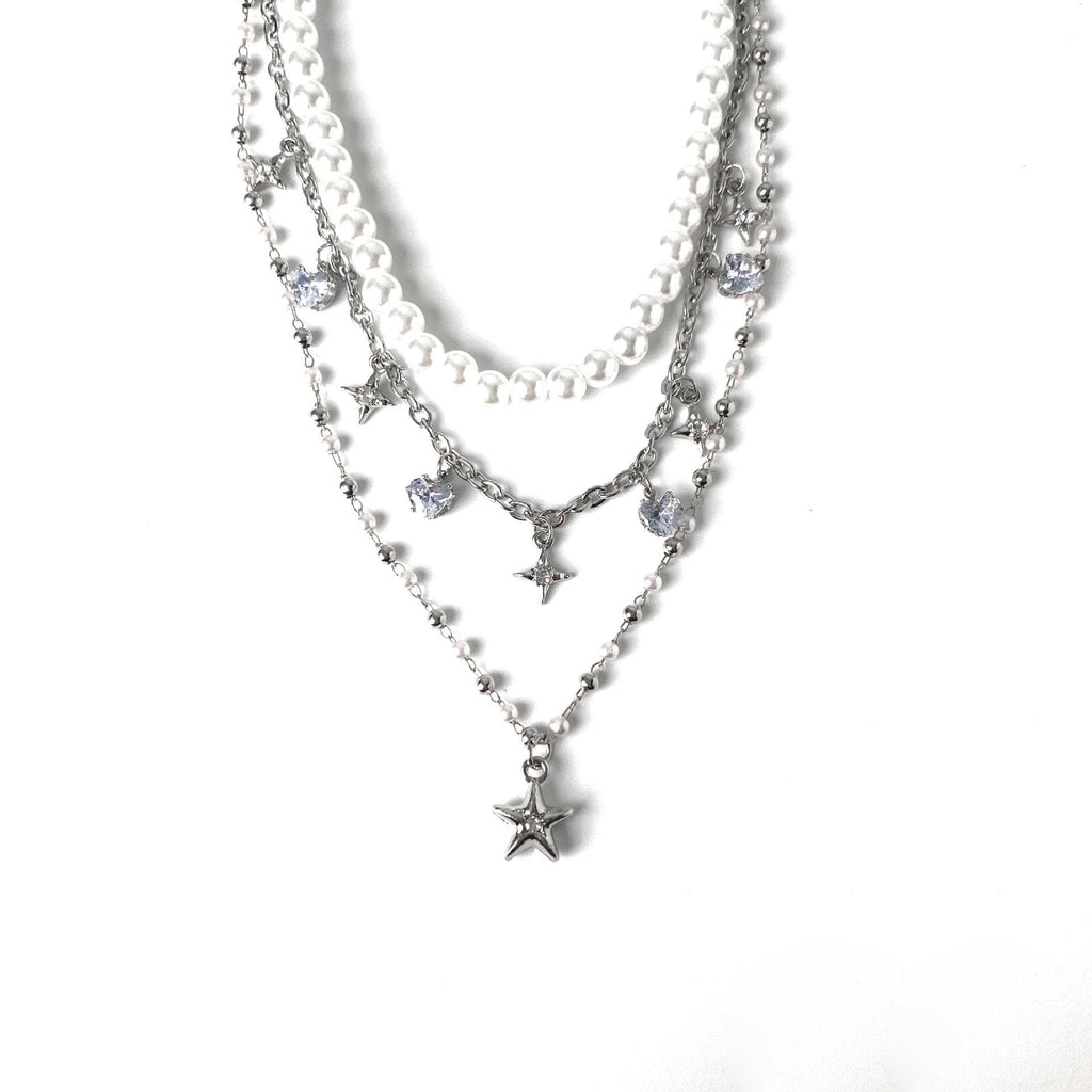 Layered star pendant choker necklace  | Festival Outfits Women