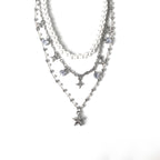 Layered star pendant choker necklace  | Festival Outfits Women