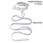 Metallic self tie o ring thigh chain
