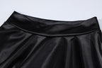 Ruched solid long sleeve high neck mini dress