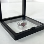 Heart rhinestone contrast ring  | Festival Outfits Women