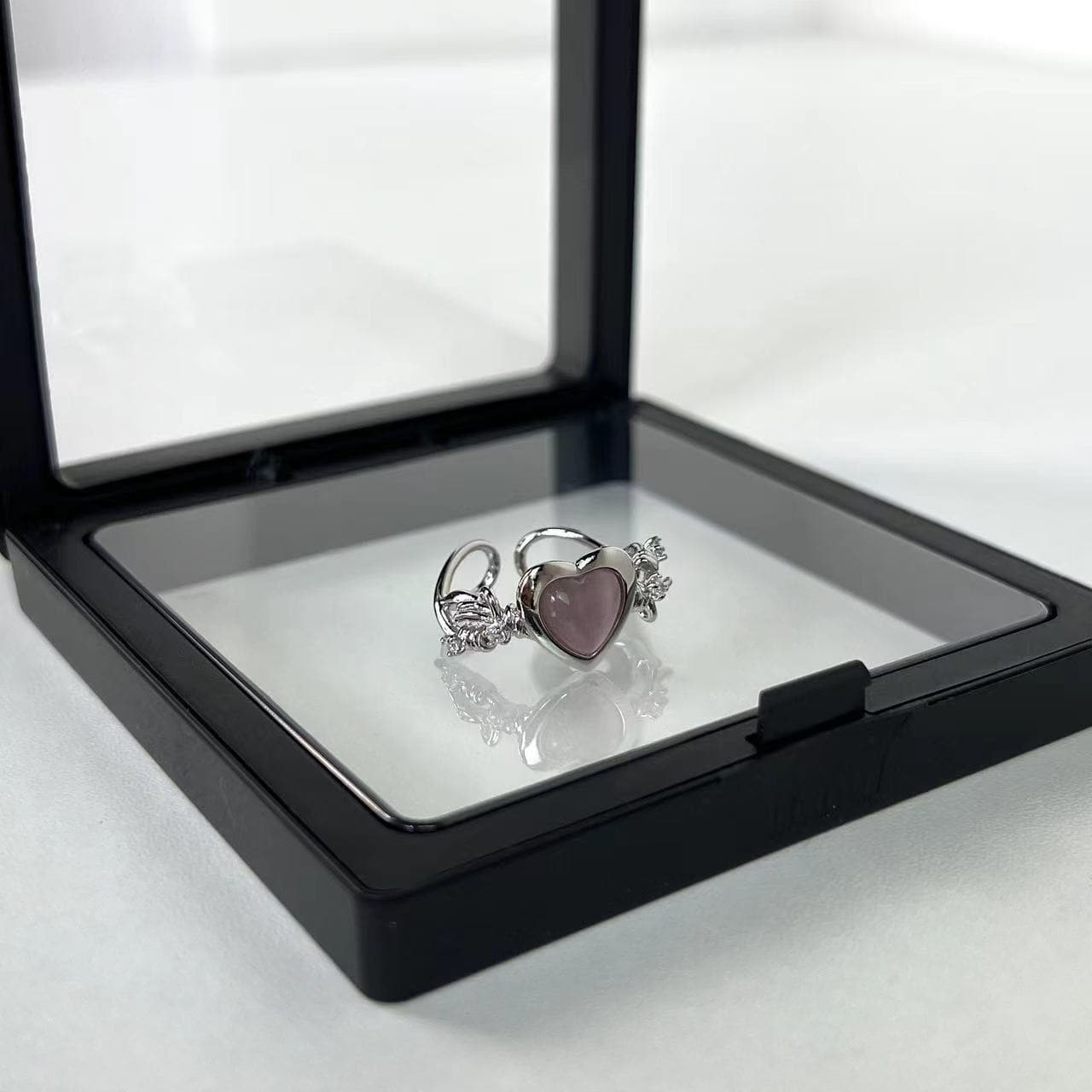 Heart rhinestone contrast ring  | Festival Outfits Women