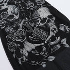 U neck skull print mesh backless cami maxi dress  | Festival Outfits Women