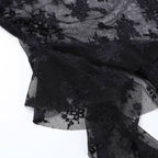 Lace cross applique irregular tube mini dress  | Festival Outfits Women