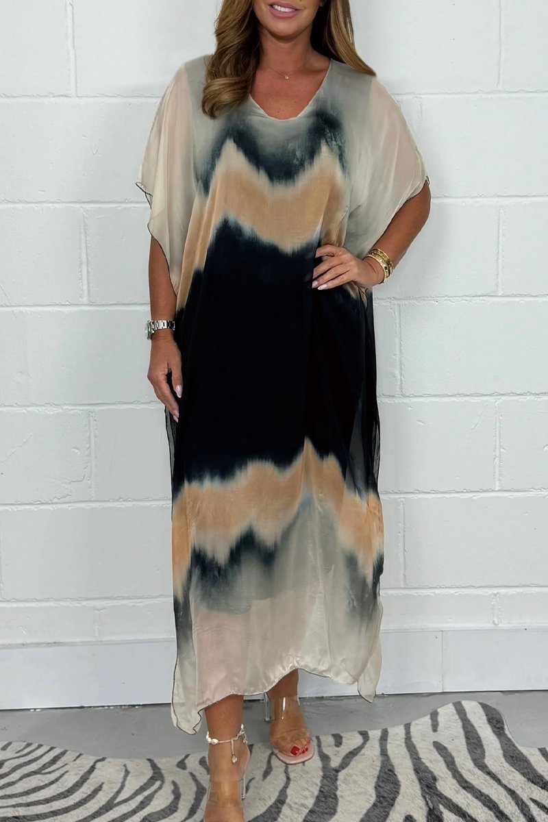 Liz Luxe Maxi Dress Chic Silhouette Collection
