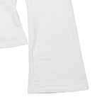 Lace hem long sleeve v neck ribbon ruched top  | Festival Outfits Women