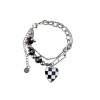 Heart pendant beaded bracelet  | Festival Outfits Women