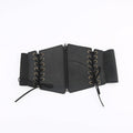 PU leather lace up zip-up corset  | Festival Outfits Women