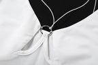 Long sleeve gloves o ring hollow out shrug 2 piece bodysuit  | Festival Outfits Women