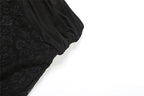 Lace mesh patchwork ruched ruffle midi skirt  | Festival Outfits Women
