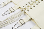 Lace up front high waist vintage skirt