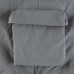 Drawstring solid cargo pocket low rise baggy pant Parachute pants