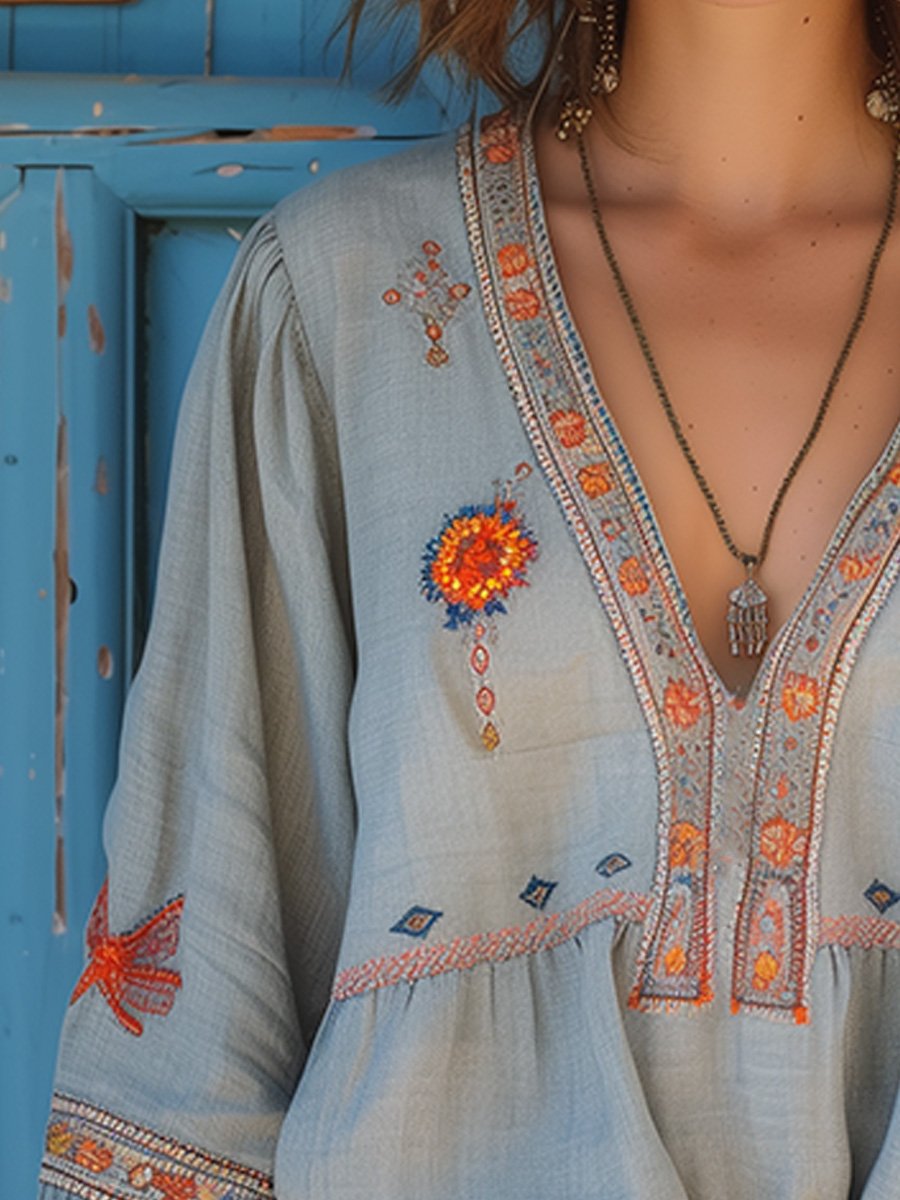 | Women’s Embroidered Blouse