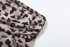Leopard print ruched scarf tube top  | Festival Outfits Women  | Cheetah Print Top