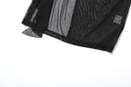 Sweetheart neck ruffle high slit sheer mesh cami midi dress  | Festival Outfits Women