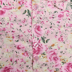 Halter smocked button flower print mini skirt set  | Festival Outfits Women