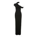 Short sleeve halter one shoulder irregular maxi dress  | Festival Outfits Women