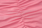 Sleeveless solid halter ruched backless self tie mini dress