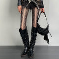 Hollow out lace flower pattern tights  | Festival Outfits Women