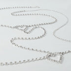 Heart rhinestone thigh chain