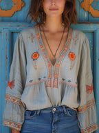 | Women’s Embroidered Blouse