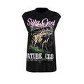 Sleeveless crewneck print top  | Festival Outfits Women