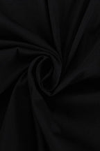 Peter Pan Collar Double Breasted Puff Shoulder High Split Midi Dress