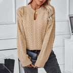 Khaki Cardigan Streetwear Sweater