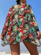 Kimono Halter High Waist Three Two Piece Set