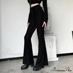 Knit Denim Three Pocket Casual Cargo Women's Wear Waist Pants