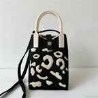 Knitted Mobile Phone Mini Fashion Crossbody Handbag
