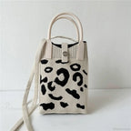 Knitted Mobile Phone Mini Fashion Crossbody Handbag