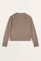 Knot Design Wool Blend Cardigan