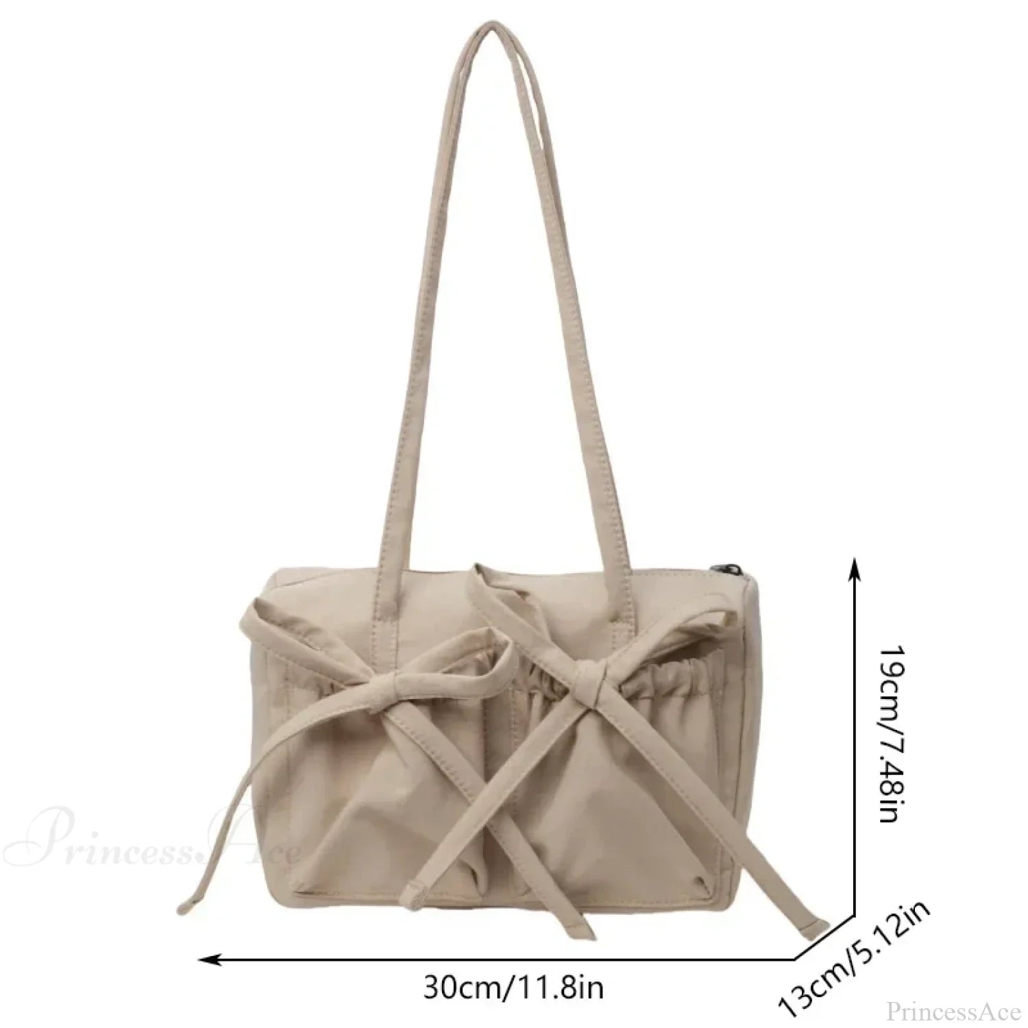 Korean Bow Nylon Foldable Shoulder Bag