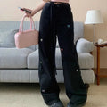 Korean Butterfly Embroidered Pants