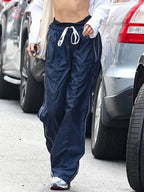 Korean Side Stripe Low Rise Pants
