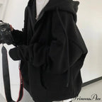 Korean Version Oversized Solid Color Hoodies