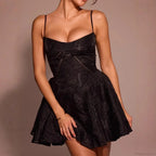 Lace Camisole V-Neck Mini Dress