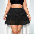 Lace Multi-Layer Cake Style Skirt