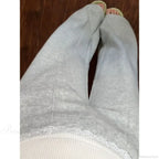 Lace Patchwork Basic Flare Women Pants