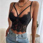 Lace Perspective Spice Girls Halter Corset Top