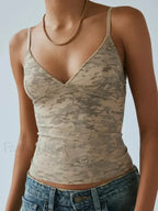 Lace Plaid Corset Crop Top