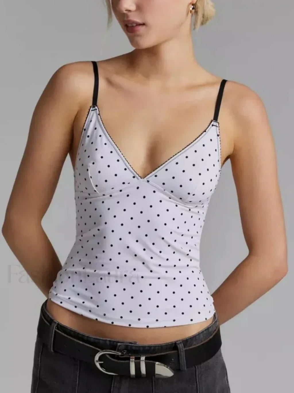 Lace Plaid Corset Crop Top