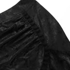 Lace Splicing Asymmetric Skirt