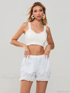 Lace Trim Harem Bloomer Short